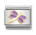 LILAC ENAMEL DRAGONFLY CHARM