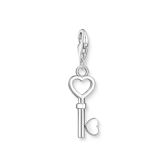 T SABO SILV KEY HEART CHARM