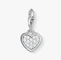 THOMAS SABO SILVER CZ HEART CHARM