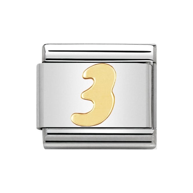 030102/03 NOM NUMBER 3 - SS & 18CT