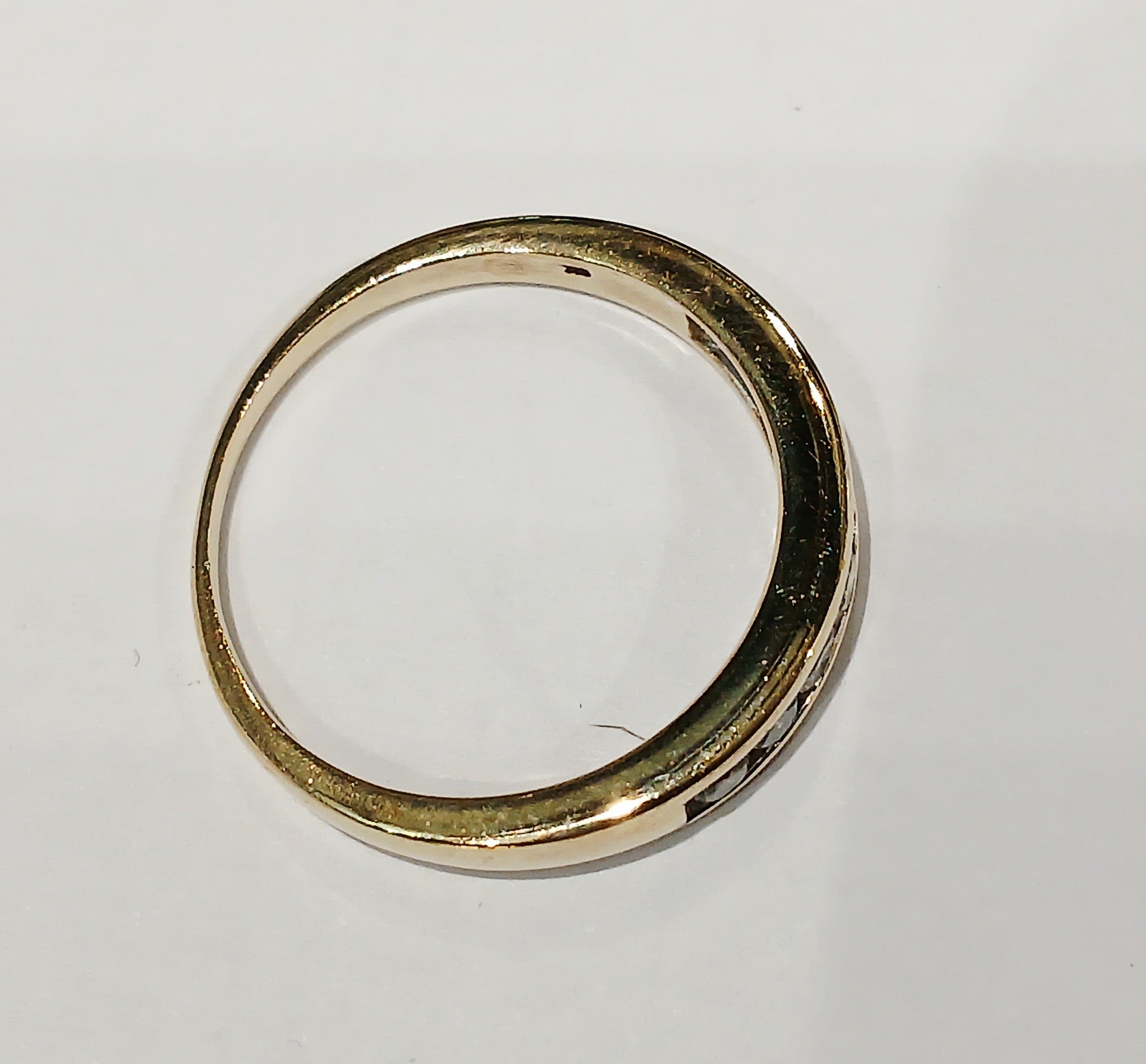 9ct Yellow Gold 7 Diamond Half Eternity Ring