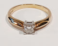 Ladies 18ct 0.33ct Princess Cut Diamond Solitaire Ring