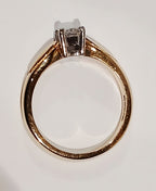 Ladies 18ct 0.33ct Princess Cut Diamond Solitaire Ring