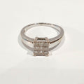 Ladies 18ct White Gold 0.50ct Diamond Invisible set Ring