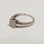 Ladies 18ct White Gold 0.50ct Diamond Invisible set Ring
