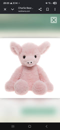 Truffles Piglet Bubblegum Pink CHARLIE BEAR Soft Toy