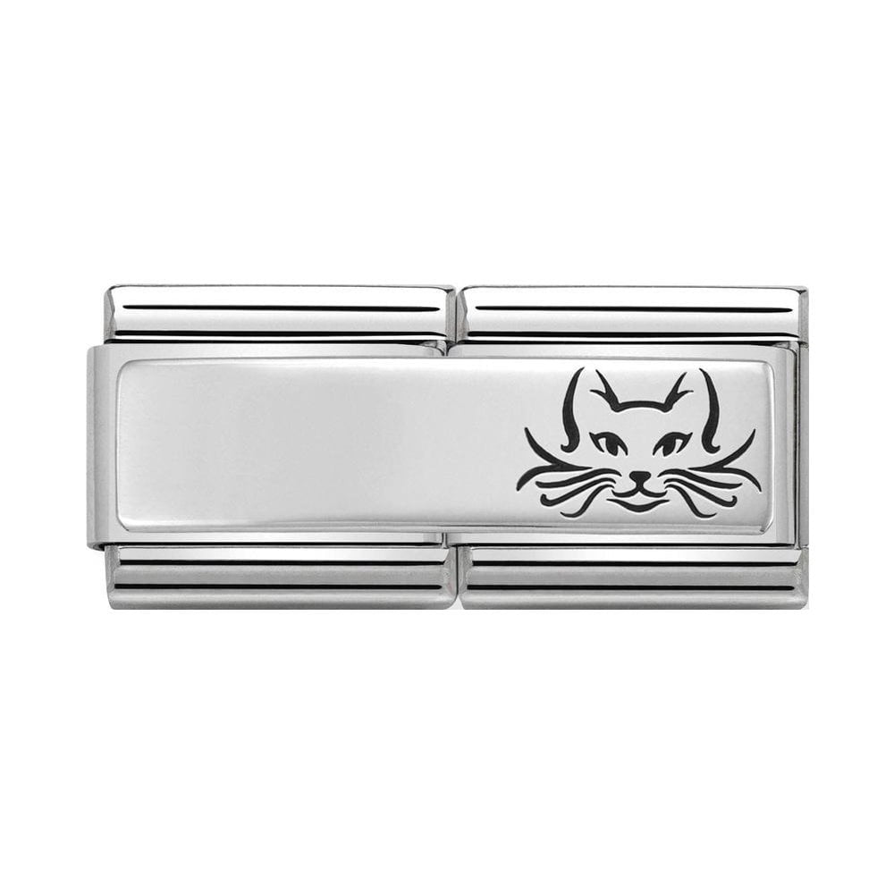 330710/17 NOM CUSTOM CAT SIL - DOUBLE ENGRAVE
