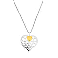 SILV HEART OF YORKSHIRE GP SML DBLE PENDANT