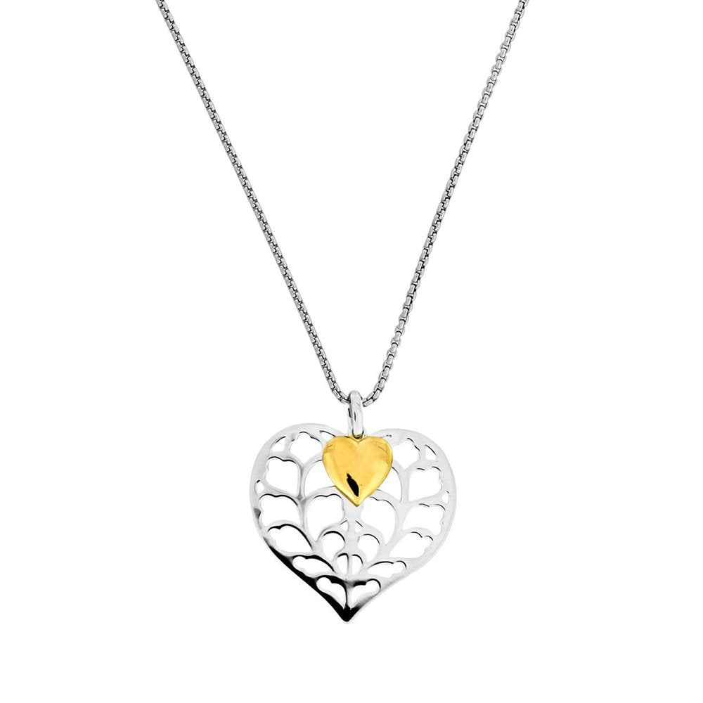 SILV HEART OF YORKSHIRE GP SML DBLE PENDANT