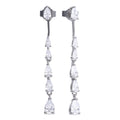 SILV ZIRC DIAMONFIRE GRADUATED CL. DROP ER