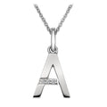 SILV INITIAL A HOT DIAMONDS 16-18" TRACE CHAIN