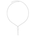 SILV LDS TRI PETAL DROP PENDANT