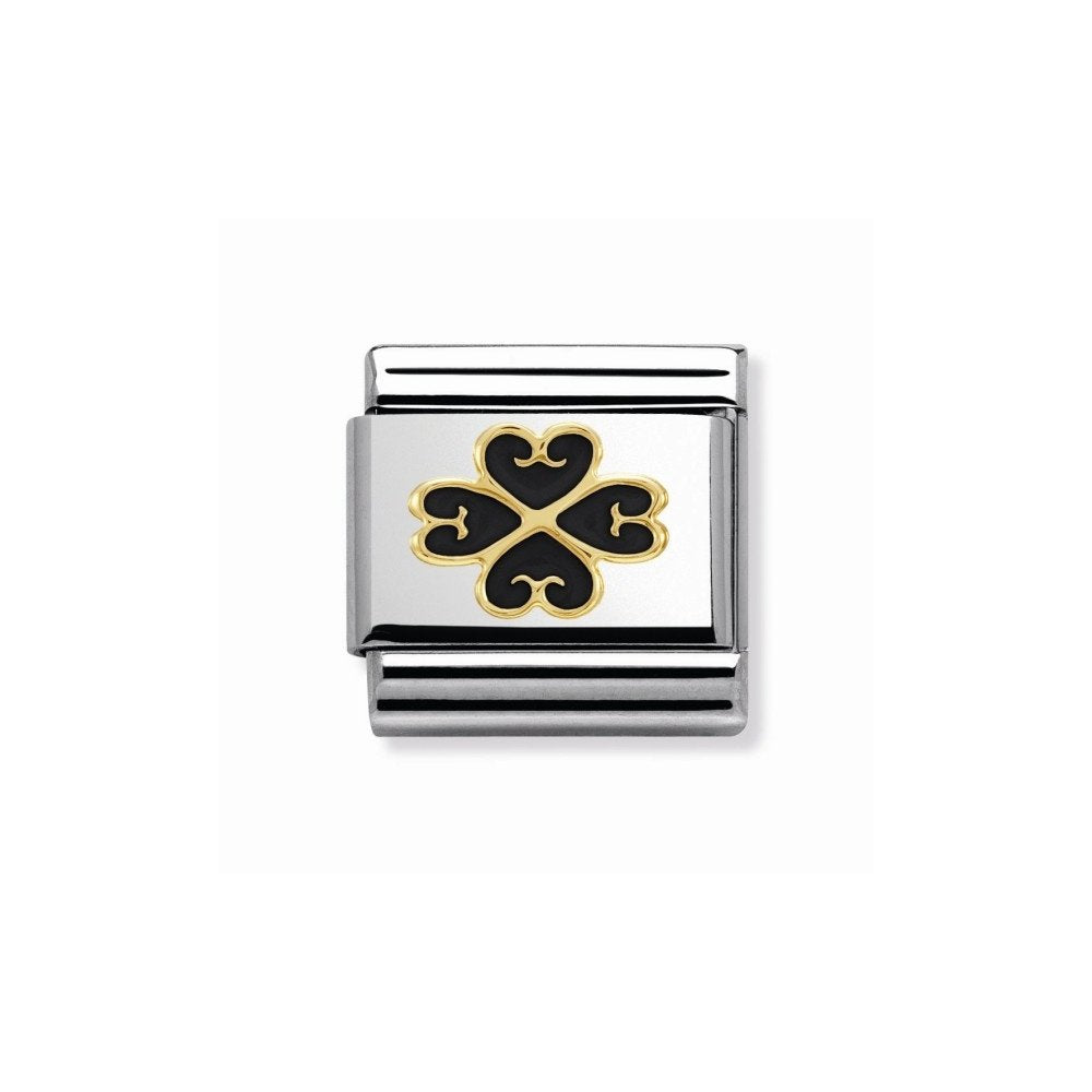 NOM BLK 4 HEARTS CLOVER - ELEGANCE