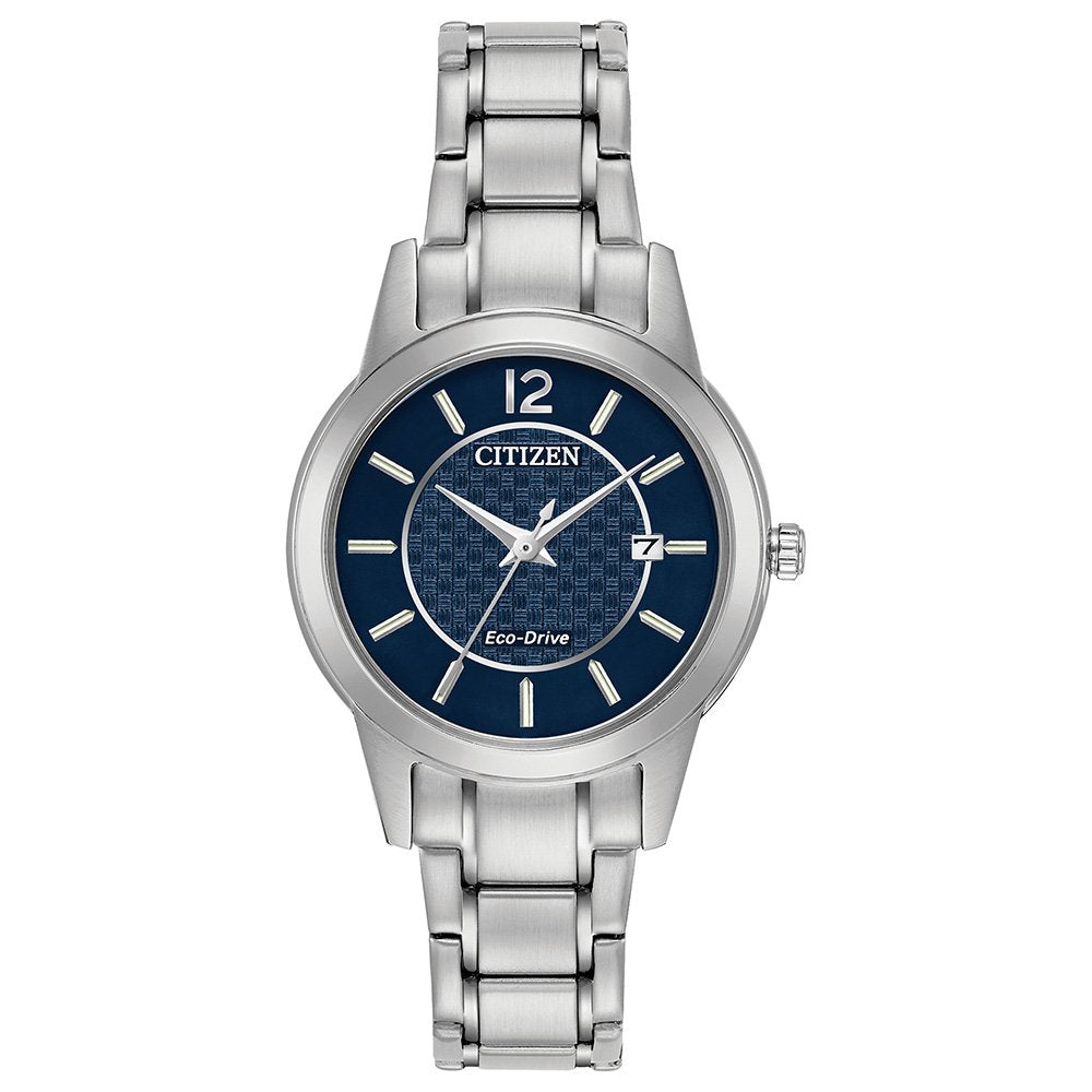 LDS CITIZEN ECO DRIVE RND BLUE DL BW