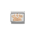 NOM ROSE GOLD CZ CROWN