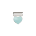 NOM SEIMIA SILVER ENAMEL GREEN HEART SYMBOLS