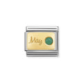 NOM MAY EMERALD GOLD - MONTH STONE