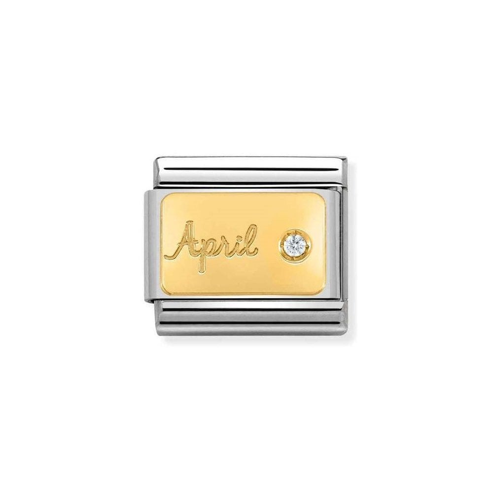 NOM APRIL DIAMOND GOLD - MONTH STONE