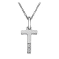 SILV INITIAL T HOT DIAMONDS 16-18" TRACE CHAIN