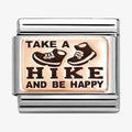 NOM TAKE A HIKE BE HAPPY ROSE - PLATES