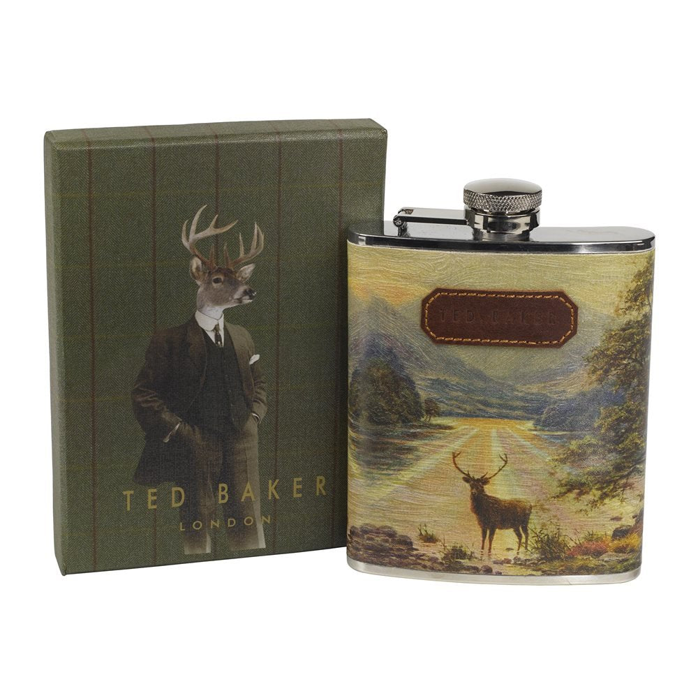 TED BAKER STAG HIP FLASK
