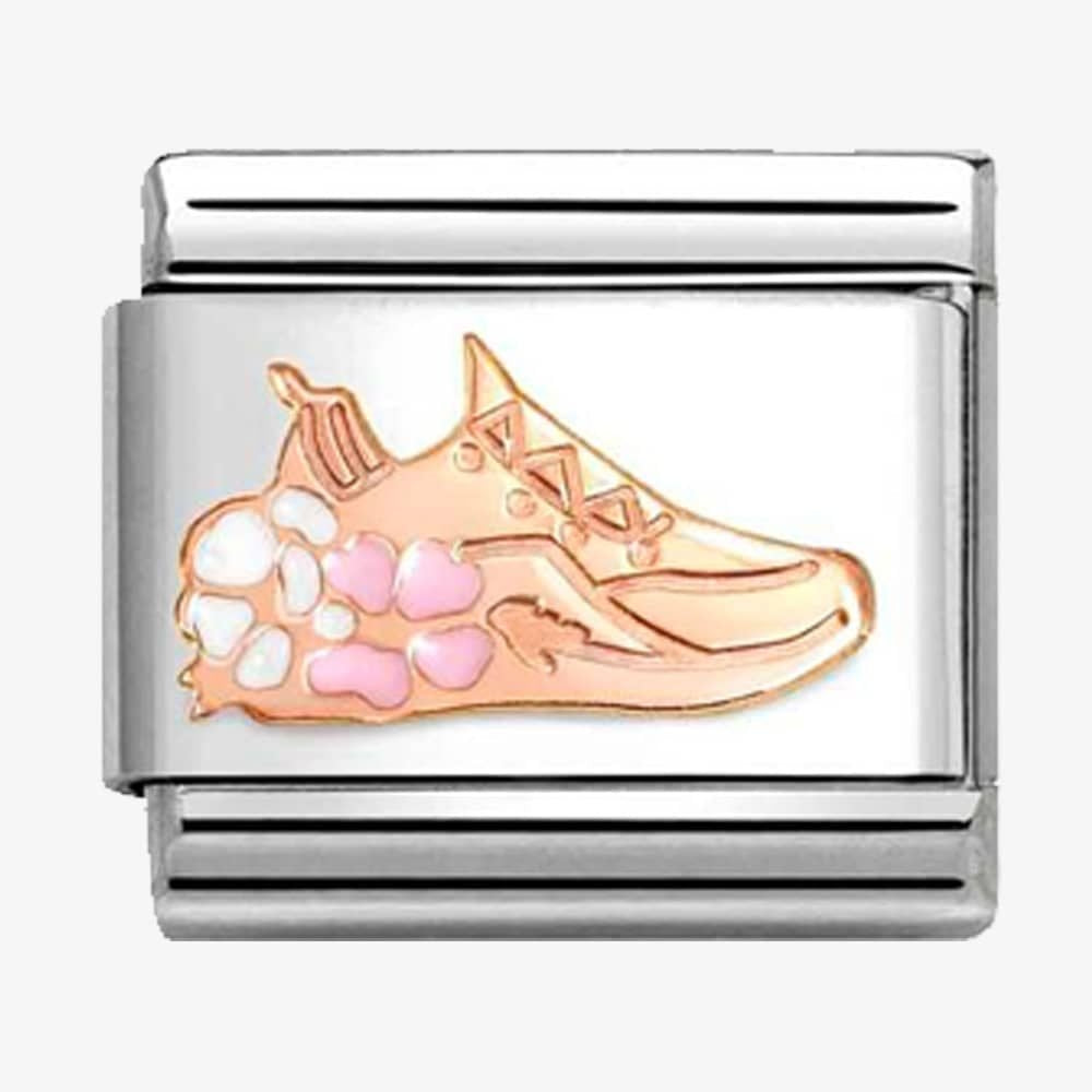 NOM ROSE GYM SHOE WITH FLOWERS - SYMBOLS