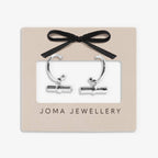 CLASSIC COLLECTION | SP T-Bar Drop Hoop Earrings by Joma