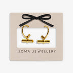 CLASSIC COLLECTION | GP T-Bar Drop Hoop Earrings by Joma