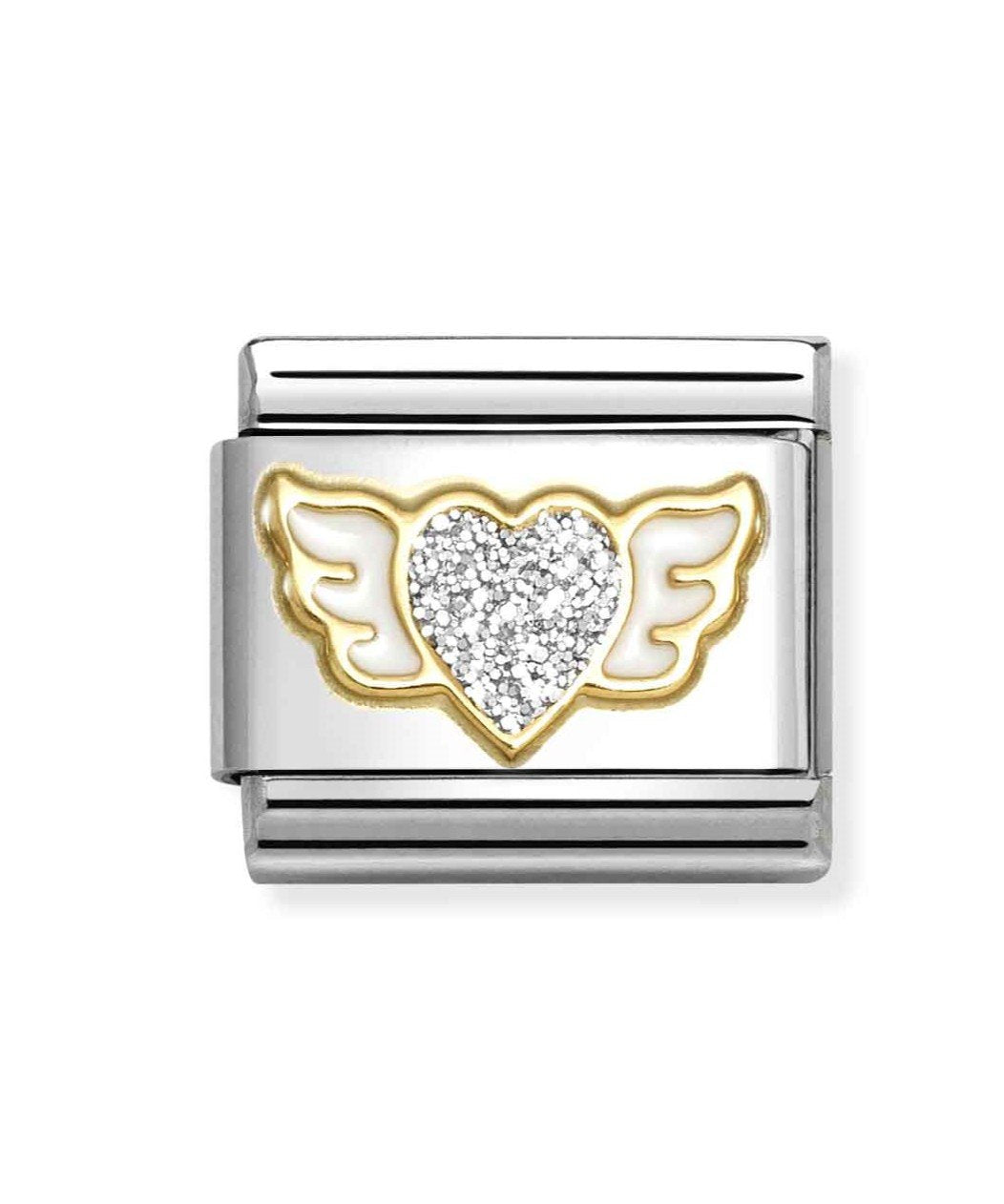 NOM SILV WINGED HEART - GLITTER SYMBOLS
