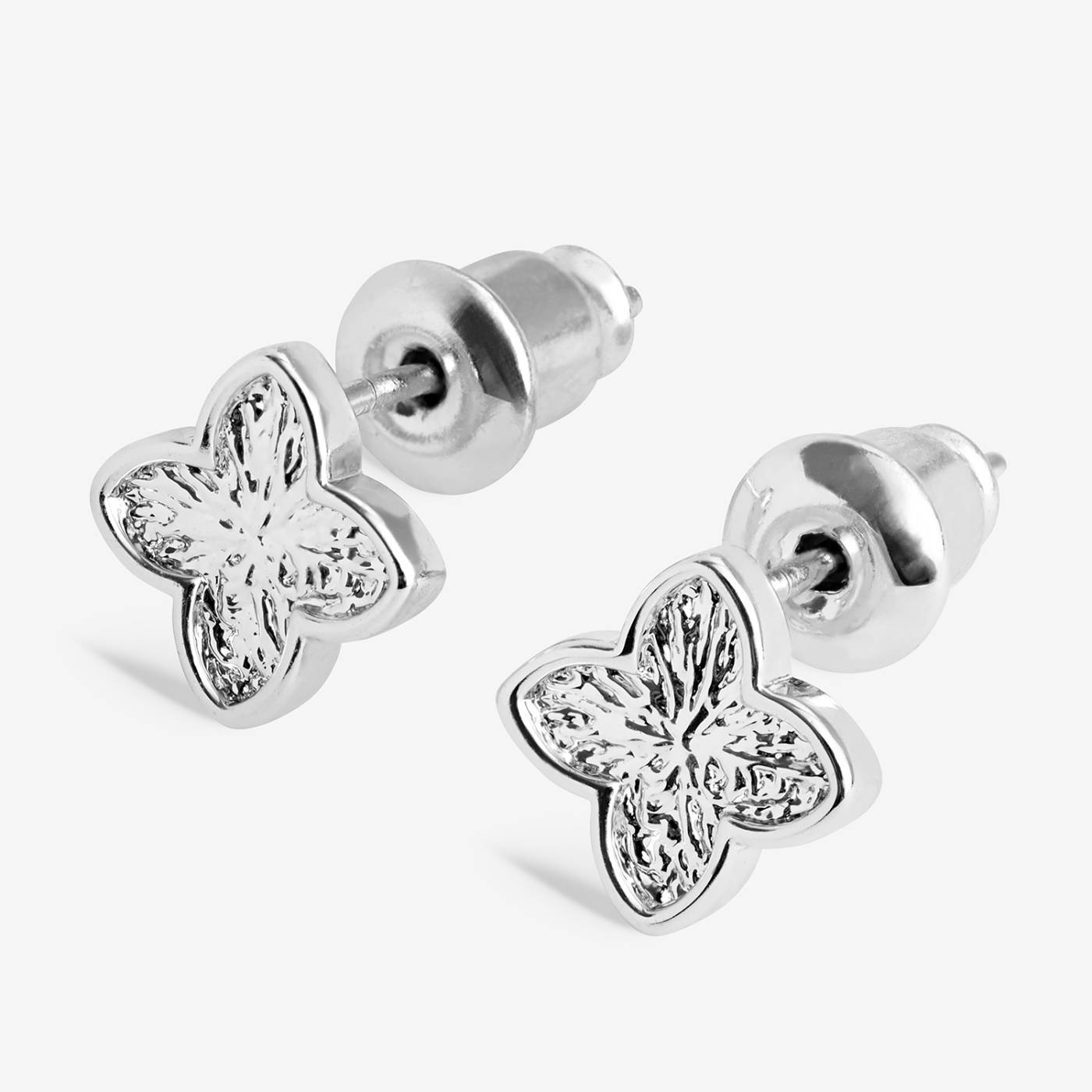 SIGNATURE CLOVER COLLECTION | TEXTURED CLOVER SP Stud Earrings by Joma
