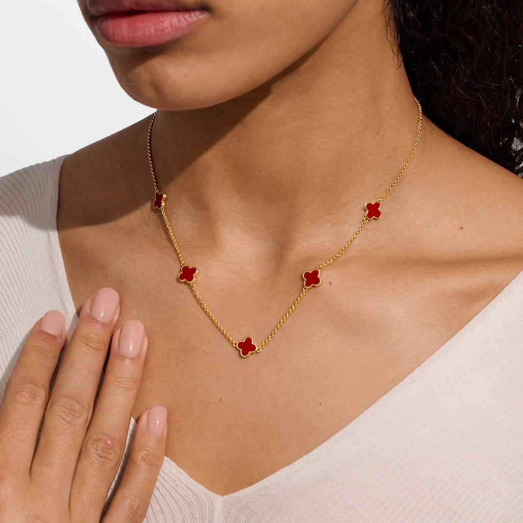 SIGNATURE CLOVER COLLECTION | RED CLOVER GP Necklet by Joma