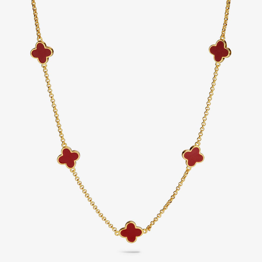 SIGNATURE CLOVER COLLECTION | RED CLOVER GP Necklet by Joma
