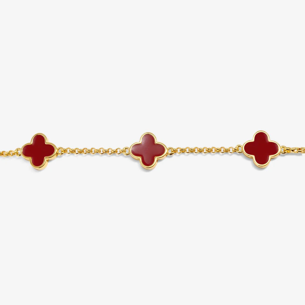 SIGNATURE CLOVER COLLECTION | RED CLOVER GP Bracelet by Joma