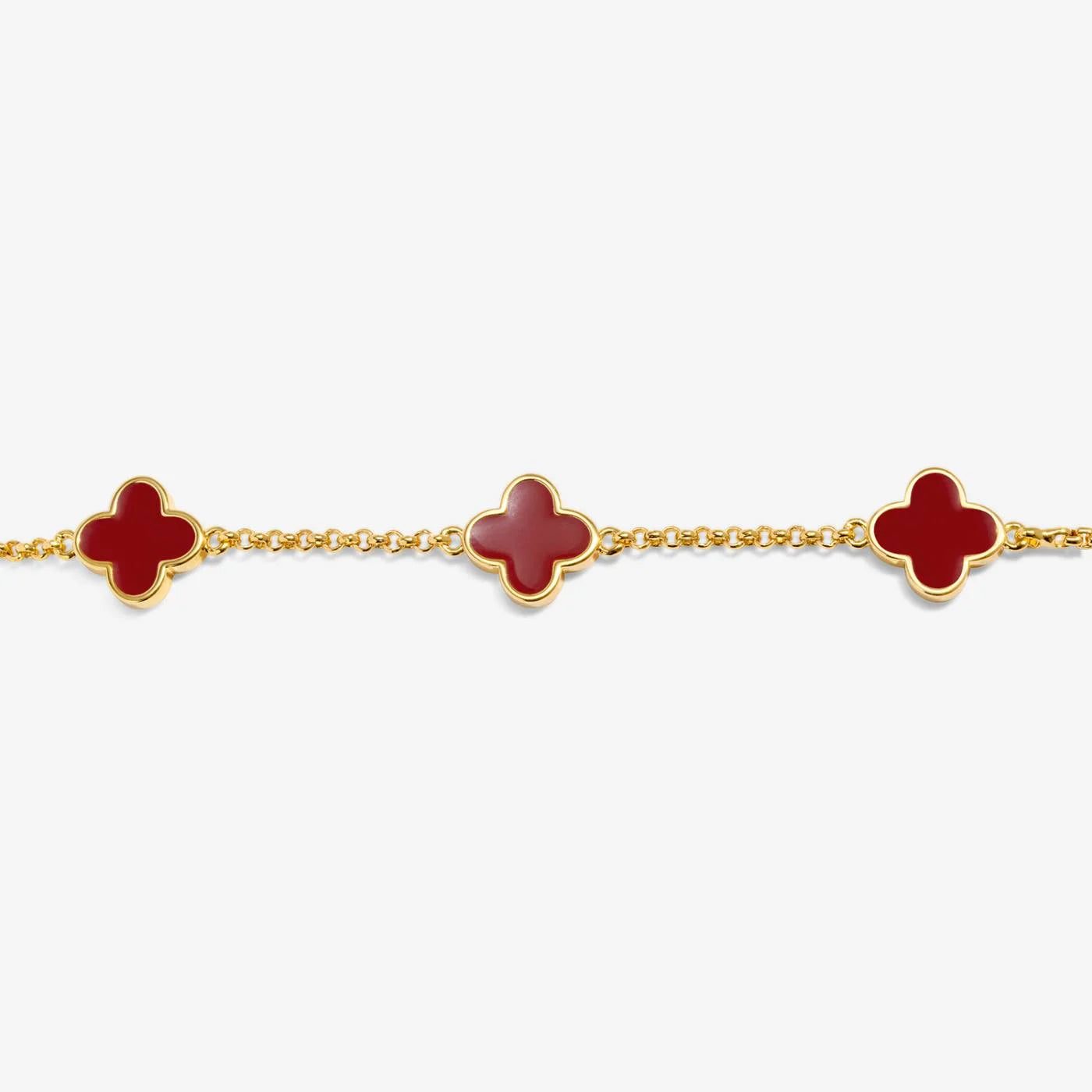 SIGNATURE CLOVER COLLECTION | RED CLOVER GP Bracelet by Joma