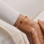 SIGNATURE CLOVER COLLECTION | RED CLOVER GP Bracelet by Joma