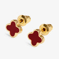 SIGNATURE CLOVER COLLECTION | RED CLOVER GP Stud Earrings by Joma