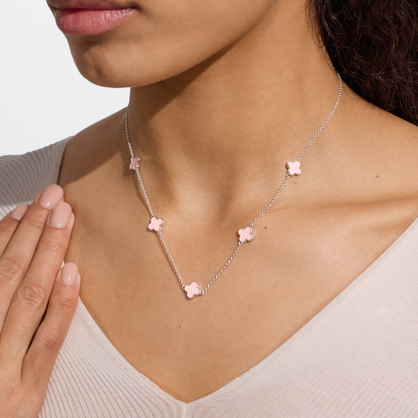 SIGNATURE CLOVER COLLECTION | PINK CLOVER SP Necklet by Joma