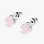 SIGNATURE CLOVER COLLECTION | PINK CLOVER SP Stud Earrings by Joma