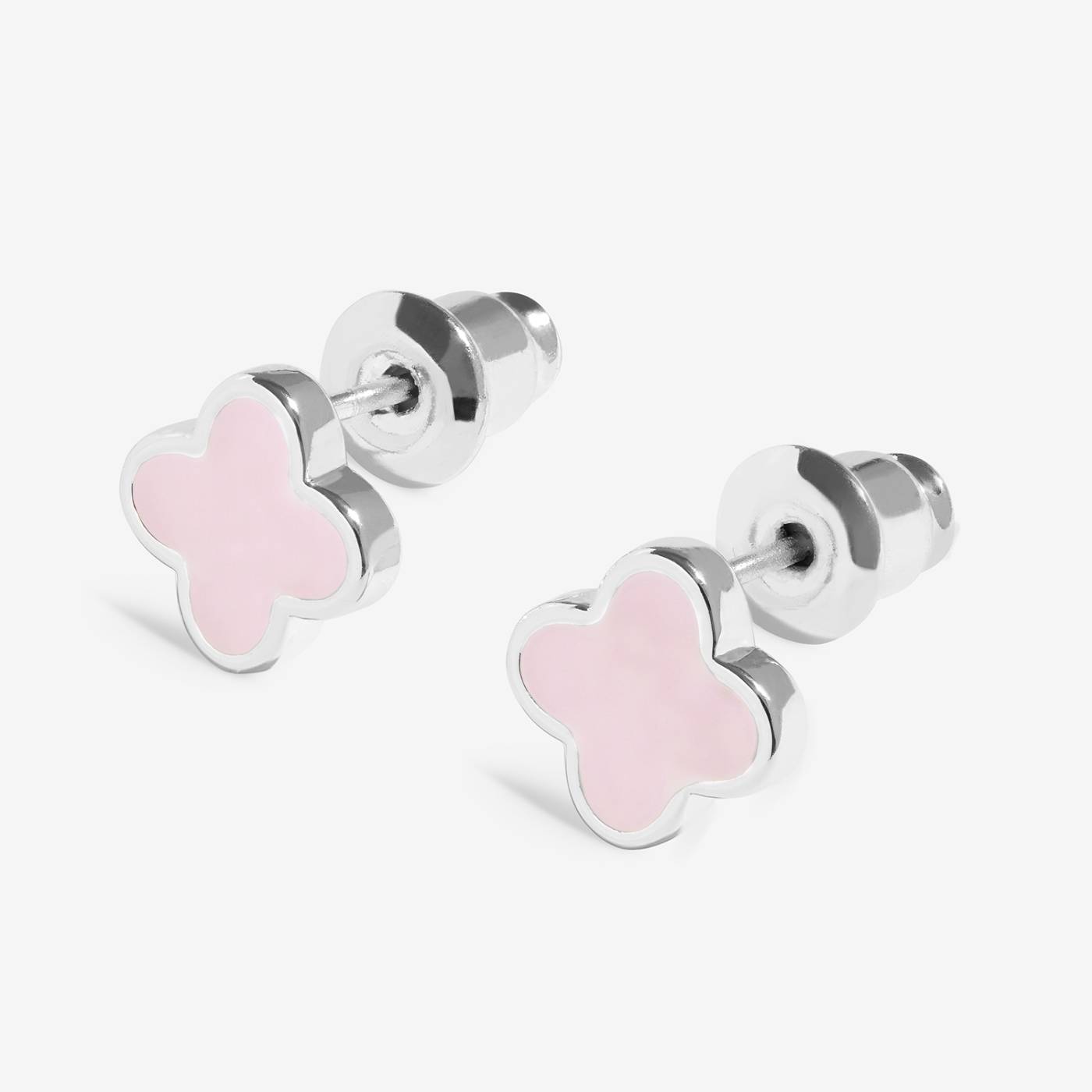 SIGNATURE CLOVER COLLECTION | PINK CLOVER SP Stud Earrings by Joma