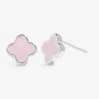 SIGNATURE CLOVER COLLECTION | PINK CLOVER SP Stud Earrings by Joma