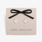SIGNATURE CLOVER COLLECTION | PINK CLOVER SP Stud Earrings by Joma