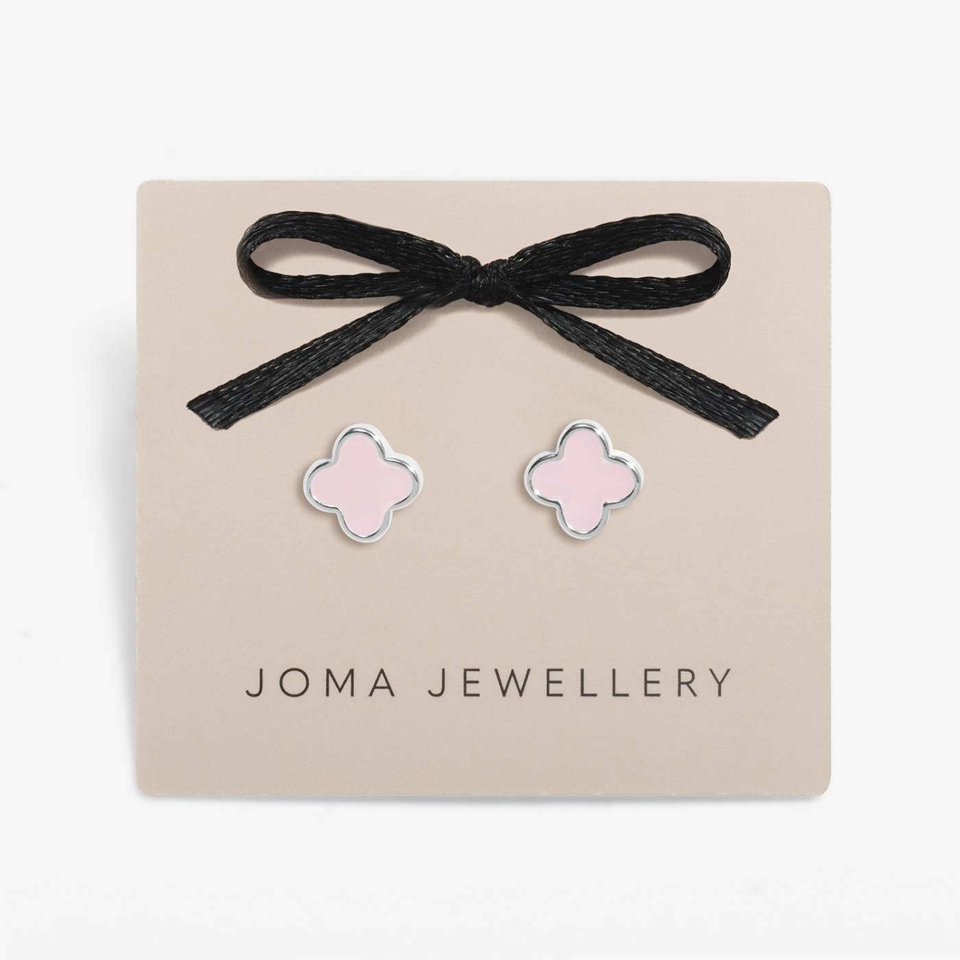 SIGNATURE CLOVER COLLECTION | PINK CLOVER SP Stud Earrings by Joma