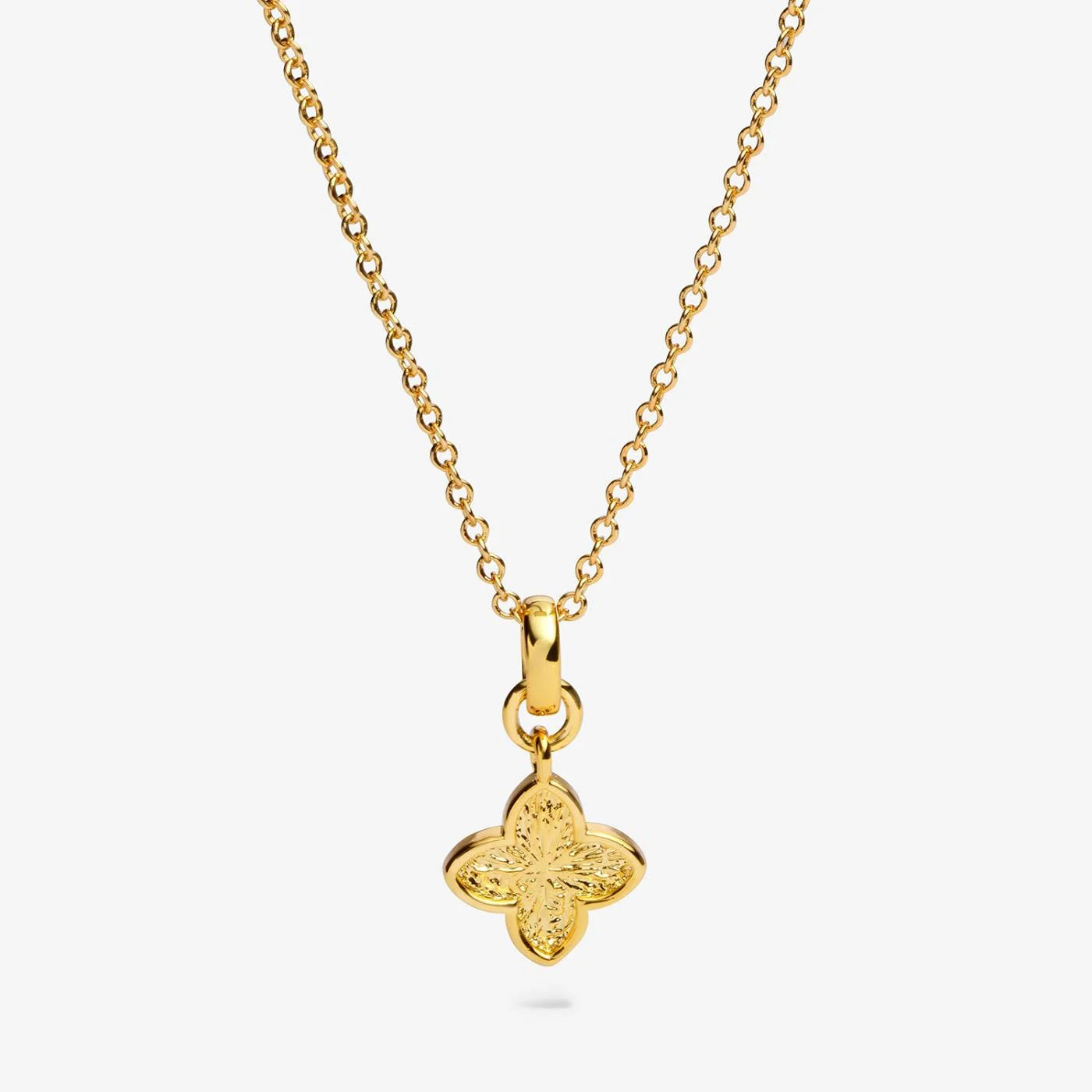 SIGNATURE CLOVER COLLECTION | TEXTURED CLOVER GP Necklet by Joma