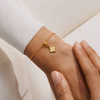 SIGNATURE CLOVER COLLECTION | TEXTURED CLOVER GP Bracelet by Joma