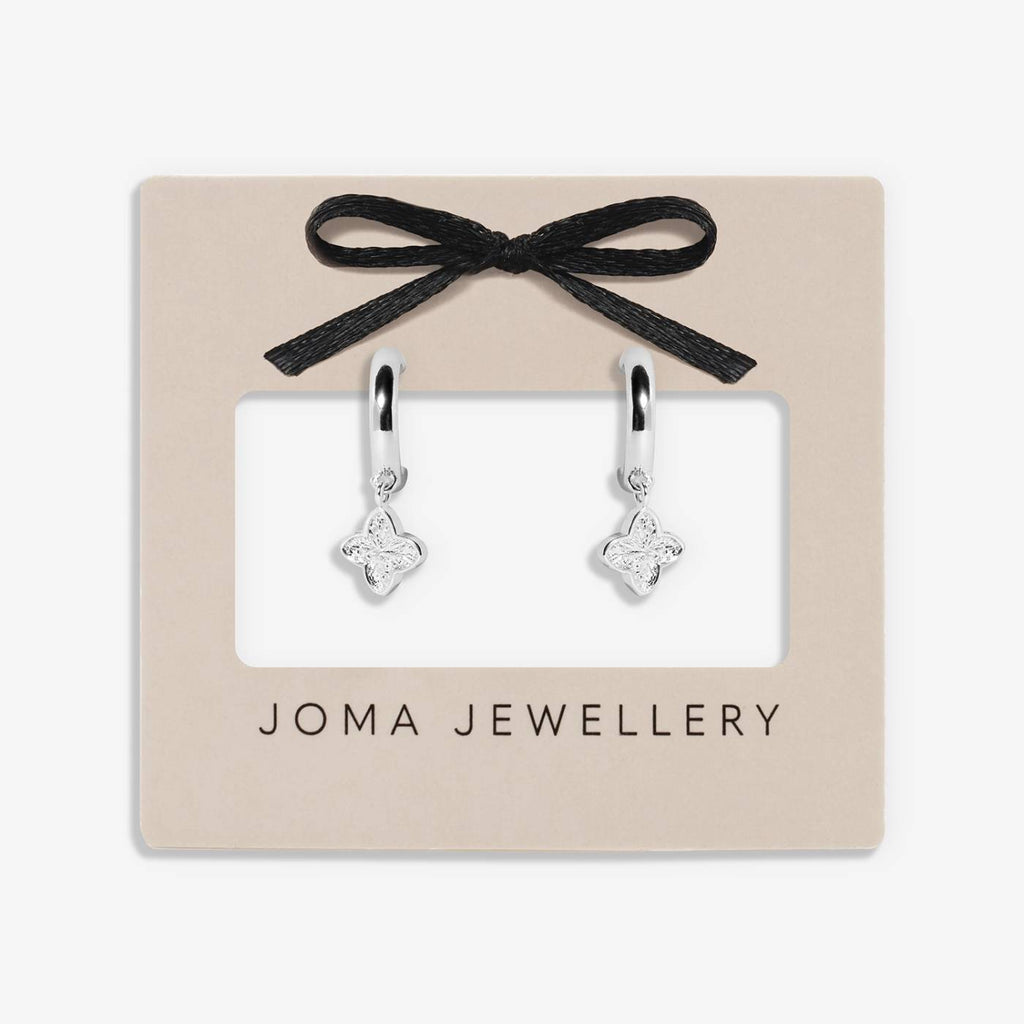 SIGNATURE CLOVER COLLECTION | TEXTURED CLOVER SP Hoop Drop Earrings by Joma (Copy)