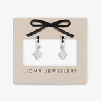 SIGNATURE CLOVER COLLECTION | TEXTURED CLOVER SP Hoop Drop Earrings by Joma (Copy)