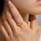 SIGNATURE CLOVER COLLECTION | TEXTURED CLOVER GP Ring by Joma