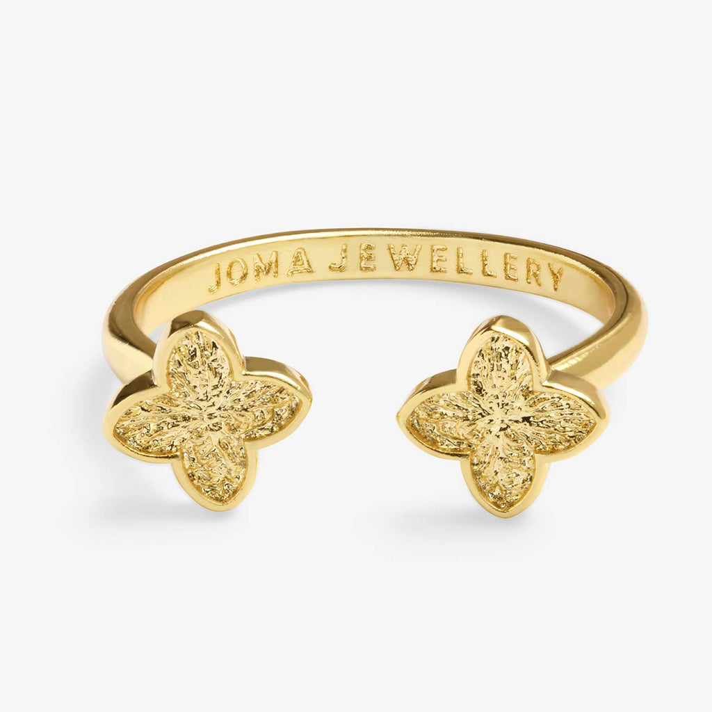 SIGNATURE CLOVER COLLECTION | TEXTURED CLOVER GP Ring by Joma