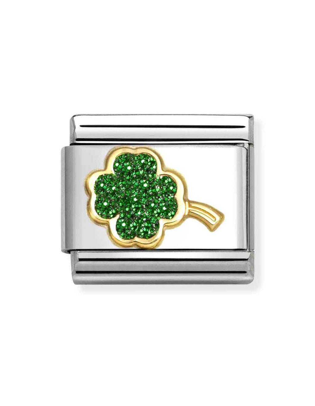 NOM GREEN FOUR LEAF CLOVER - GLITTER SYMBOLS