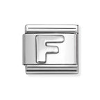NOM SILV F OXIDISED INITIAL - LETTER
